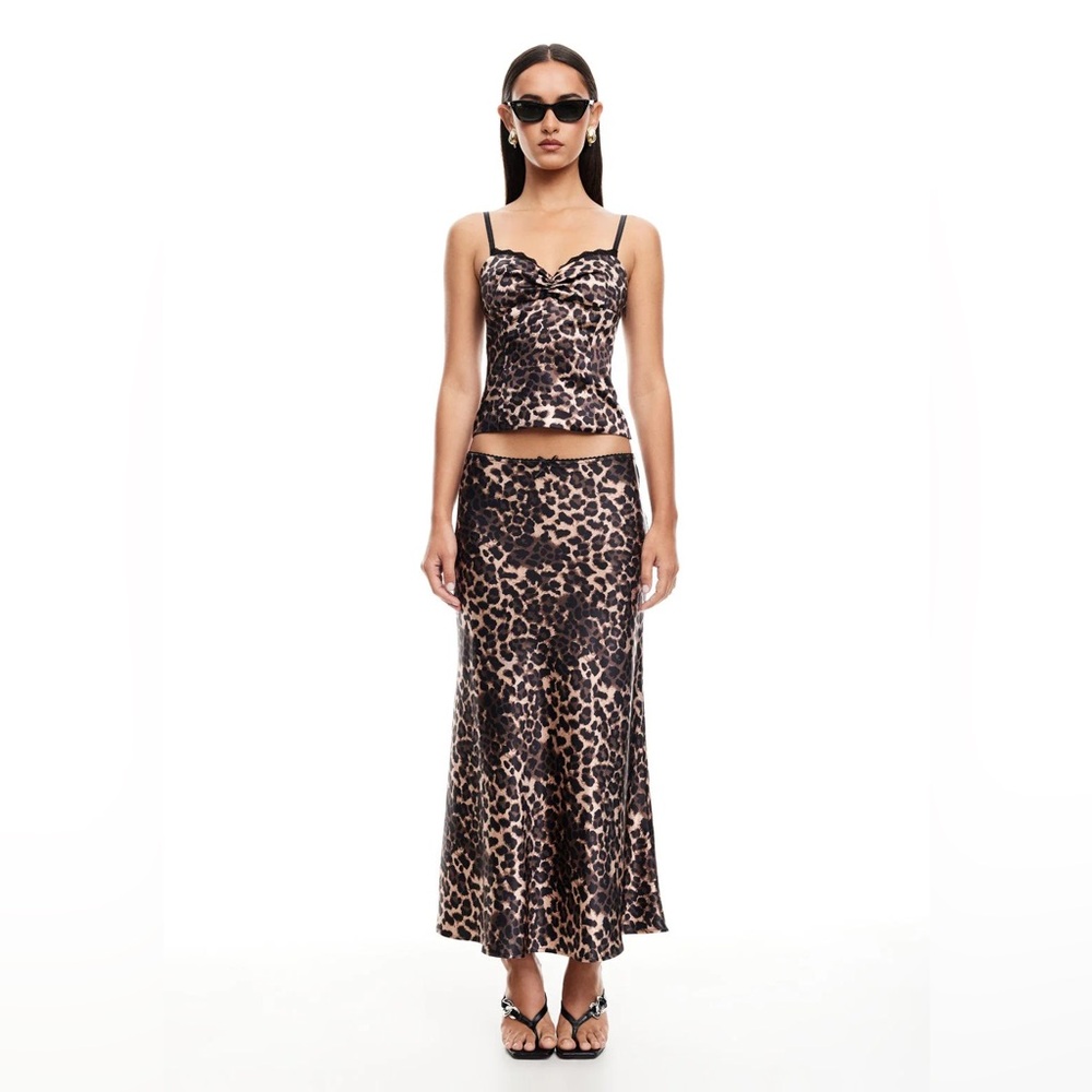 Lioness Leopard Print Skirt